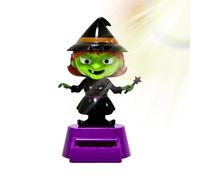 Decorazioni per Halloween per il Cruscotto 'Automobile - Accessori Interni per Auto a Tema Streghe,Bambola a Energia Solare per Uso Interno e su Scrivania Adatta per Uomini e Donne