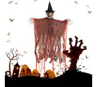 Decorazioni per Halloween Witch - Spaventose Hangen, accessorio di scena, dimensioni spaventose della vita all'aria aperta, decorazioni per Halloween, per feste di Halloween, decorazione per albero da