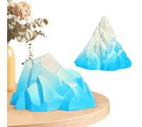 Decorazioni per iceberg, decorazioni per iceberg, 2 statue di montagna innevata | Decorazione per acquario di montagna di neve, decorazione per paesaggi ghiacciaio Iceberg per accessori per acquario