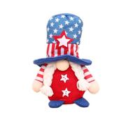 Decorazioni per il 4 luglio, gnomi patriottici per feste, ornamenti commemorativi per presidenti del 4 luglio, decorazione per la casa, confezione da 3 pezzi, Vjw177 (blu, 19 cm)