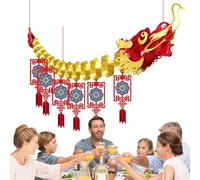 Decorazioni per il Capodanno lunare, sfondo del Festival di Primavera, Set di decorazioni per fondali fotografici cinesi per il Capodanno lunare, Banner per sfondo fotografico Anno del Drago, ornament
