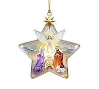Decorazioni Per Il Presepe,Ciondolo in a Forma di Stella Elegante,Ornamenti Acchiappasole - Da Donne E Adulti Famiglia Casa Porta Auto Ghirlanda Feste Rami