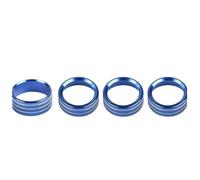 Decorazioni Per J&eep Per Wrangler Jl Jlu Per Gladiator Jt 2018-2024+ Console Centrale Fari Interruttore Pomello Copertura 4 Pezzi(Blu)