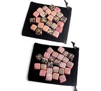 Decorazioni per la casa in cristallo 25pcs Natural Chakra Vari CUBE CRISTALLO Runga Simbolo dell'autoadesivo in metallo Simbolo Fortune-raccontando la divinazione Pietre roccia(15,25pcs gold sticker)