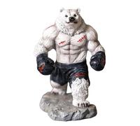 Decorazioni per la casa, scultura astratta a forma di orso boxe, statuetta a forma di animale per mensola, per soggiorno, cucina, ufficio, bar, ingresso, tavolo, finestra, caminetto, feste