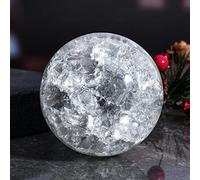 Decorazioni per la casa Sfera di Cristallo Bianco Naturale a Sfera di Cristallo guarisce a Sfera di Cristallo di Cristallo calmante, Sfera per la Fortuna di Gemma Naturale, Cristallo Bianco-3 cm