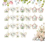 Decorazioni Per La Festa Di Pasqua - Coniglio in Legno Decorazione - Ornamenti In Legno Per Pasqua Primaverile,Per Parete Interno Esterno Patio Fattoria Portico Finestra