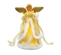 Decorazioni per la parte superiore 'alberodi Natale - Puntale per alberod'angelo dorato, ornamento per centrotavola natalizio 3D | Scintillante decorazione natalizia per alberodi Natale, ideale