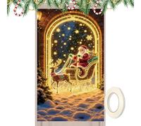 Decorazioni Per La Porta Di Natale Forniture Per Feste Fluorescenti Da