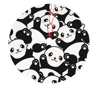 Decorazioni per l'albero di Natale a forma di panda dei cartoni animati, grembiule spesso per Halloween, Ringraziamento e Natale