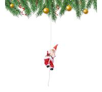 Decorazioni Per L'albero Di Natale | Babbo Natale Arrampicata Su Corda | Ciondolo Con Babbo Natale Arrampicata Su Una Corda,Per Parete Giardino Patio Percorso Portico Finestra Camera Da