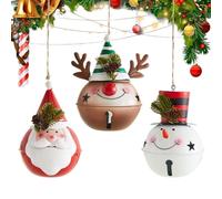 Decorazioni per l'albero di Natale in 3 pezzi graziose decorazioni | Decorazioni natalizie sospese per alberi per feste interne ed esterne parete soggiorno finestra porta ramo cortile