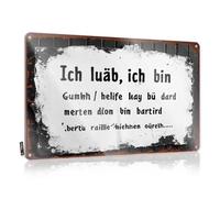 Decorazioni per le idee della stanza - Love, Life, And Humility: A Germanic Reflection On Existence Cool Metal Wall Art Ready to Hang For Saloon (30 x 40 cm)