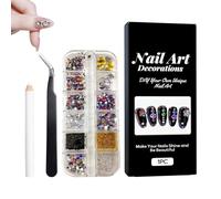 Decorazioni per le Unghie Kit di Cristalli e Strass con Forme Multiple e