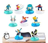 Decorazioni Per Lo Sci, Set Da 9 Pezzi, 21x20x1 Cm, Decorazioni Per Compleanno Sugli Sci, Set Di Decor Per Sciatori Sportivi Per LoSci, Opzioni Di Visualizzazione Multiple, Per Tavolo Scrivania