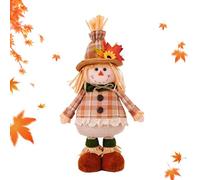 Decorazioni Per Lo Spaventapasseri Autunnali-(44-57 Cm) X22cm/(17.3-22.4in) X8.6in, Foglie Di Acero Nano | Bambola Telescopica Autunnale Foglie Di Aceros Di Acero Shelf Decorazione Bambola