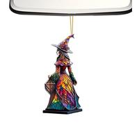Decorazioni per lo Specchietto Retrovisore 'Auto - Decorazione Streghe per Specchietto Auto - Ornamento Streghe Acrilico 2D, Decorazione Halloween per Albero Finestra Porta Muro Camion Unisex