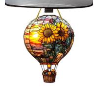 Decorazioni Per Mongolfiera, Decorazione Solare per Mongolfiera Colorata a 2 Dimensioni, Luce Solare Decorativa da Esterno Resistente alle Intemperie per Giardino Terrazzo e Cortile