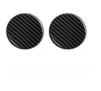 Decorazioni Per Mustang 2015-2020 Guarnizione Per Fessura Tazza Dell'acqua Fibra Carbonio Copertura Protettiva(Nero)