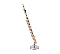decorazioni per Ottone placcato oro piccola decorazione tromba trombone arpa flauto modello mini piccolo strumento musicale squisita miniatura (Color : 3)