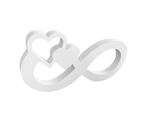 Decorazioni Per Pareti Di Infinity Heart - Infinity Heart Sculpture | Ornamento Del Cuore In Resina 3d, Moderno Accento Romantico Per La Casa, Elegante Regalo Del Simbolo D'amore Per Uomini E Donne, A