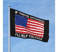 Decorazioni per porta della camera da letto, con scritta in inglese "If You'Re Offended I'Ll Help You Pack", accessori per decorare la stanza (60 x 90 cm)
