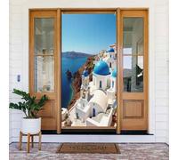 Decorazioni per porte - Cupola blu stampa n. 10 banner per porta autunno inverno per davanti, copertura per cartelli primaverili ed estivi da appendere per esterni e interni, decorazione da parete