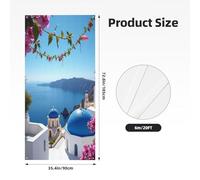 Decorazioni per porte - Cupola blu stampa n. 9 banner per porta autunno inverno per davanti, copertura per cartelli primaverili ed estivi da appendere per esterni e interni, decorazione da parete, 1,8