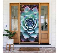 Decorazioni per porte di piante grasse, banner per porta di benvenuto, sfondo stagionale primaverile estivo portico banner cartello foto sfondo per interni ed esterni decorazione per feste 180 x 80 cm