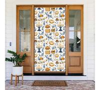 Decorazioni per porte - Elegante stampa per cena autunno inverno striscione per porta anteriore, copertura per cartello primaverile estivo da appendere per esterni e interni, decorazione da parete