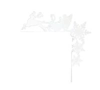 Decorazioni per porte in metallo per festival più stili in metallo decorazioni angolari per porte di Natale accattivanti per le vacanze di Natale Decors Decorazione della cornice