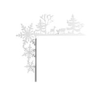 Decorazioni per porte in metallo per festival più stili in metallo decorazioni angolari per porte di Natale accattivanti per vacanze di Natale decorazioni decorazioni topper
