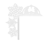 Decorazioni per porte in metallo per festival più stili in metallo decorazioni per porte di Natale accattivanti per l'ingresso delle vacanze