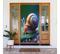 Decorazioni per porte - Moderna stampa colorata con lumaca n. 10 striscioni per porte anteriori primaverili ed estive, per autunno e inverno, da appendere, per esterni e interni, decorazione da parete