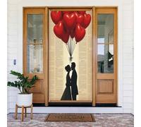 Decorazioni per porte - Palloncini di classe con stampa rossa n. 33 striscioni per porta primaverile estate per davanti, cartello autunnale invernale da appendere per esterni e interni, decorazione da