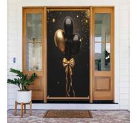 Decorazioni per porte - Palloncini minimalisti con stampa nera n. 22 striscioni per porte autunnali e invernali, per la primavera, l'estate, da appendere, per esterni e interni, decorazione da parete