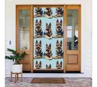 Decorazioni per porte - Pastore tedesco 1 stampa primavera estate banner per porta per davanti, autunno inverno cartello copertura banner da appendere sfondo per esterni interni e vigilia forniture da