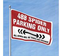 Decorazioni per porte per camera da letto 488 ragno solo parcheggio bandiera bandiere per stanza per ragazzi bandiere strane (dimensioni: 152 x 244 cm)