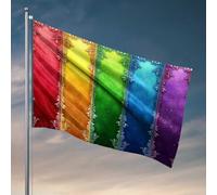Decorazioni per porte per camera da letto cornici decorative colorate: bandiera della collezione arcobaleno per camera da letto, cartello per camera da letto (120 x 180 cm)