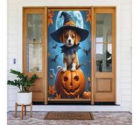 Decorazioni per porte - Primavera Estate Carino Beagle Stampa Halloween No.19 Striscioni per porta per davanti, Invernale Autunno Segnale Copertura Banner Appeso Sfondo per Esterno Interno Eve