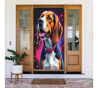 Decorazioni per porte - Primavera Estate Carino Beagle Stampa No.35 Striscione per porta per davanti, Invernale Autunno Segnale Copertura Banner Appeso Sfondo per Esterno Interno Eve Decorazione da