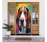 Decorazioni per porte - Primavera Estate Carino Beagle Stampa No.51 Striscione per porta per davanti, Invernale Autunno Segnale Copertura Banner Appeso Sfondo per Esterno Interno Eve Decorazione da