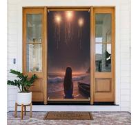 Decorazioni per porte - Primavera Estate Moderna Spiaggia Stampa Fuochi d'artificio No.28 Striscioni per porta per davanti, Invernale Autunno Segnale Copertura Banner Appeso Sfondo per Esterno Interno
