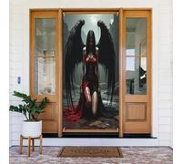 Decorazioni per porte - Primavera Estate moderna stampa angelo n. 30 striscioni per porta per davanti, cartello invernale autunnale, sfondo da appendere per esterni e interni, decorazione da parete