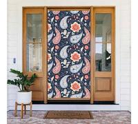 Decorazioni per porte - Primavera Estate Retro Paisley Pattern Stampa Striscioni per porta per davanti, Inverno Autunno Cartello Copertura Banner Appeso Sfondo per esterni Interni Eve Decorazione da