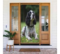 Decorazioni per porte - Primavera Estate Simpatica stampa moderna Spaniel n. 22 striscioni per porta per davanti, cartello invernale autunnale, da appendere, sfondo per esterni e interni, decorazione