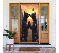 Decorazioni per porte - Primavera Estate Simpatico Orso Tortora Stampa No.279 Striscione per porta per davanti, Invernale Autunno Segnale Copertura Banner Appeso Sfondo per Esterno Interno Eve