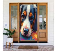 Decorazioni per porte - Simpatica stampa bernese n. 39 striscioni per porte autunnali e invernali, per la primavera e l'estate, sfondo da appendere per esterni e interni, decorazione da parete, 1,8 x