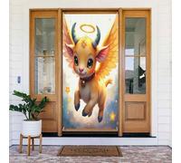 Decorazioni per porte - Simpatica stampa con angelo n. 36 striscioni per porte autunnali e invernali, per la primavera, l'estate, da appendere, per esterni e interni, decorazione da parete, 1,8 x 0,9