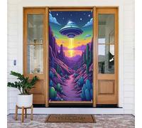 Decorazioni per porte - Simpatica stampa con cactus n. 108 striscioni per porte anteriori primaverili ed estive, per autunno e inverno, da appendere, per esterni e interni, 1,8 x 0,9 m